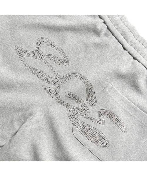 BGL（ビージーエル）の「RHINESTONE SWEAT PANTS / ラインストーン / キラキラ / Y2K / 韓国ストリート　スウェットパンツ（スウェットパンツ・レディース・ブラック/グレー・S/M/L）」の7枚目の写真