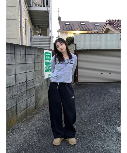 BGL（ビージーエル）の「RHINESTONE SWEAT PANTS / ラインストーン / キラキラ / Y2K / 韓国ストリート　スウェットパンツ（スウェットパンツ・レディース・ブラック/グレー・S/M/L）」の14枚目の写真