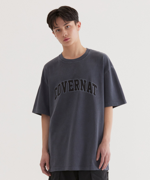 COVERNAT(カバーナット)の「アーチアップリケDing Tシャツ Dark Navy(Tシャツ/カットソー・レディース・その他・XX-LARGE/X-SMALL/SMALL/MEDIUM/LARGE/X-LARGE)」の1枚目の写真