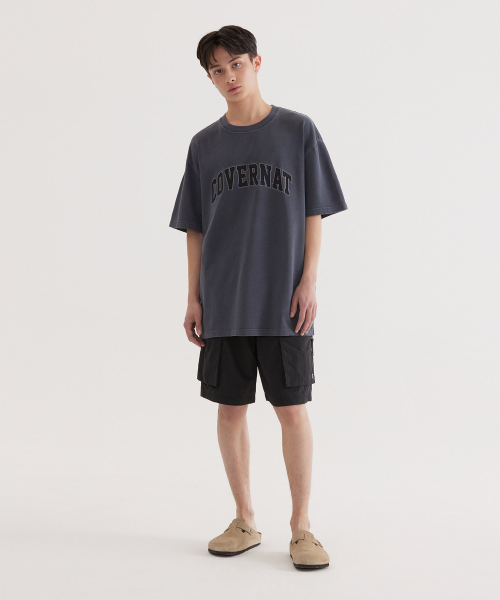 COVERNAT(カバーナット)の「アーチアップリケDing Tシャツ Dark Navy(Tシャツ/カットソー・レディース・その他・XX-LARGE/X-SMALL/SMALL/MEDIUM/LARGE/X-LARGE)」の4枚目の写真