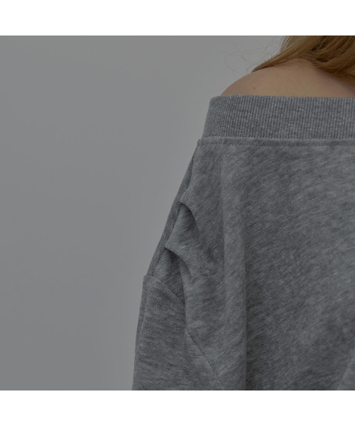 LCDC TM（エルシーディーシーティーエム）の「LAYERED DETAIL JERSEY TOP (MELANGE GREY)（Tシャツ/カットソー・レディース・その他・SMALL/MEDIUM）」の9枚目の写真