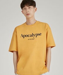 アポカリプスラウンドネック 15番手綿半袖Tシャツ_チェダー