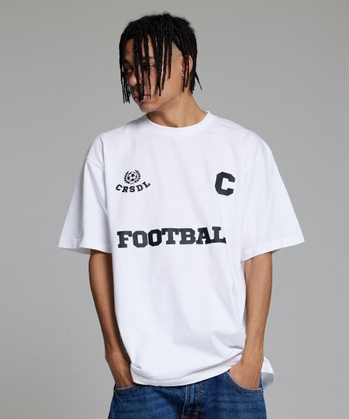 CREAM SODA LAB(クリームソーダラボ)の「シーロゴフットボールクラブ半袖Tシャツホワイト(Tシャツ/カットソー・メンズ・その他・MEDIUM/LARGE/X-LARGE/XX-LARGE)」の3枚目の写真