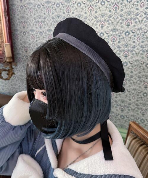 Whinny(ホワイニー)の「Whinny/まんまるましゅまろちゃん(ハンチング/ベレー帽・レディース・グレー系その他2/ブルー系その他2/ブラック・FREE)」の15枚目の写真