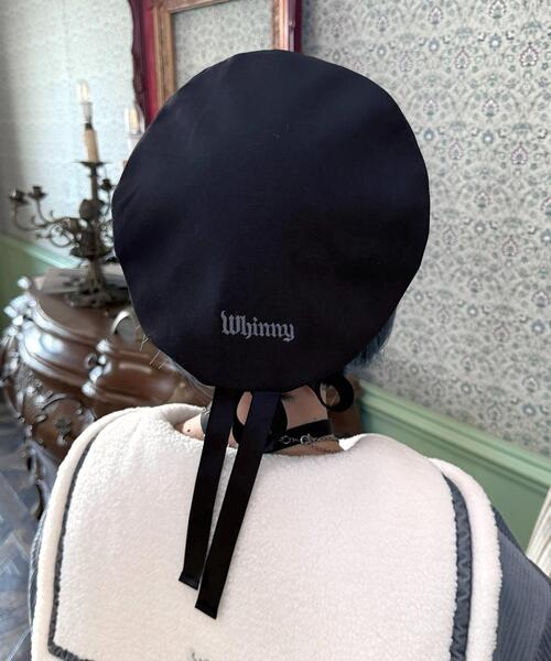Whinny(ホワイニー)の「Whinny/まんまるましゅまろちゃん(ハンチング/ベレー帽・レディース・グレー系その他2/ブルー系その他2/ブラック・FREE)」の16枚目の写真