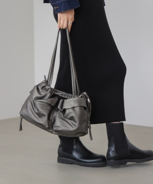 Bou Jeloud(ブージュルード)の「ビンテージ加工トート(トートバッグ・レディース・ブラック・ONESIZE)」の8枚目の写真