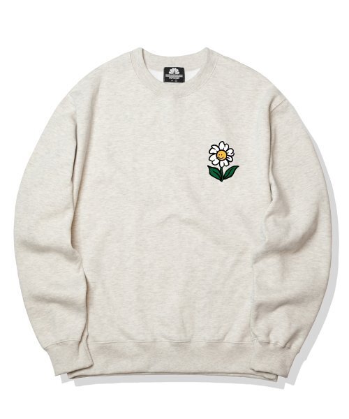 TRIPSHION(トリップション)の「シングルフラワーロゴクルーネック - アイボリー(スウェット・メンズ・その他・X-LARGE/MEDIUM/LARGE)」の1枚目の写真