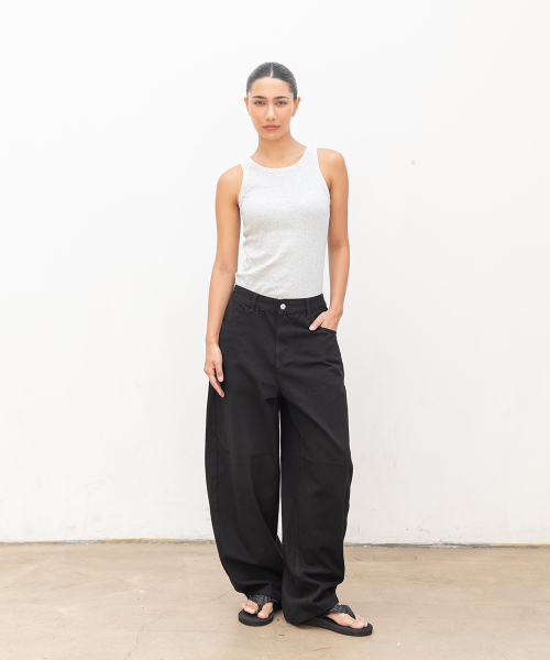 CHAMBROS（チャンブロス）の「カーブド BARREL コットンデニムパンツ[ブラック]（デニムパンツ・レディース・その他・SMALL/MEDIUM/LARGE/X-LARGE/2XL）」の17枚目の写真