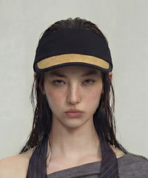 UNDERCONTROL STUDIO(�A���_�[�R���g���[���X�^�W�I)�̉Ẵ��^���T���L���b�v SUN VISOR / RATTAN / BLACK(�T���o�C�U�[)