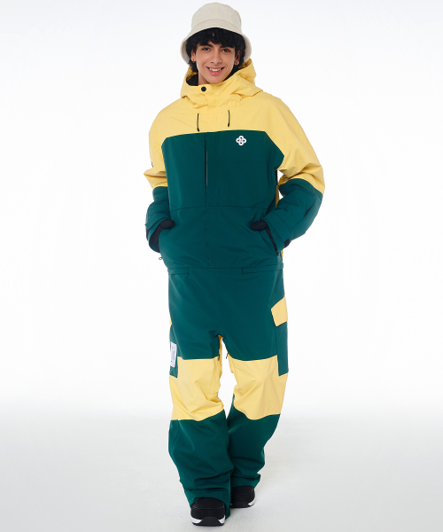 2425 リブレ ボードウェア ジャンプスーツ グリーン 男女共用（つなぎ