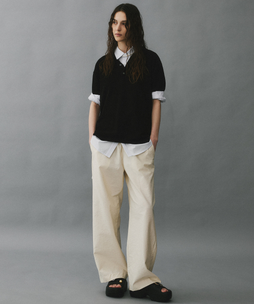 HYII(ハイトゥ)の「ツーストラップワイドパンツ【アイボリー】(その他パンツ・メンズ・その他・SMALL/LARGE)」の2枚目の写真