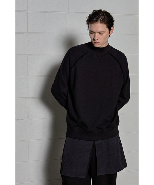 DGNAK（ディグナク）の「ブラックベロアラインスウェット (ブラック)（スウェット・メンズ・ブラック・LARGE/MEDIUM）」の4枚目の写真