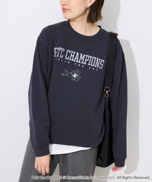 BALMYDAY'S/バルミーデイズ SLOBE別注 FELIX ロゴスウェット