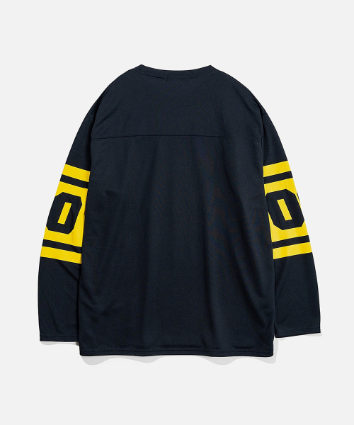 VASTIC(バスティック)の「フットボールジャージロングスリーブ_ネイビー(Tシャツ/カットソー・メンズ・その他・MEDIUM/LARGE)」の3枚目の写真