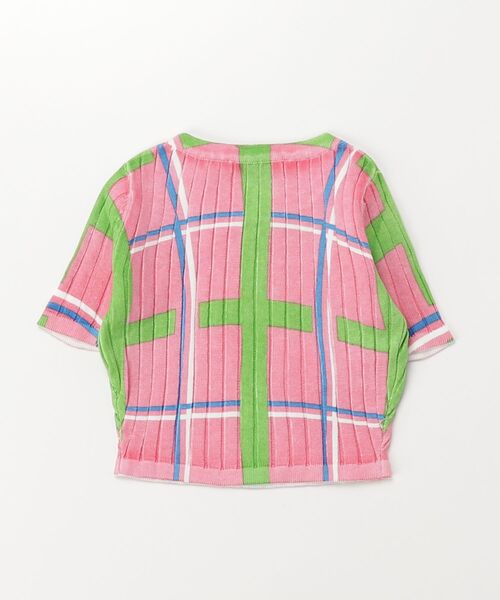 MARNI（マルニ）の「MARNI(マルニ)Kids & Junior チェック半袖ニット（ニット/セーター・キッズ・ライトピンク・8Y/10Y/12Y/14Y/4Y/6Y）」の5枚目の写真