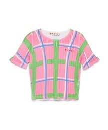 MARNI | MARNI(マルニ)Kids & Junior チェック半袖ニット(ニット/セーター)