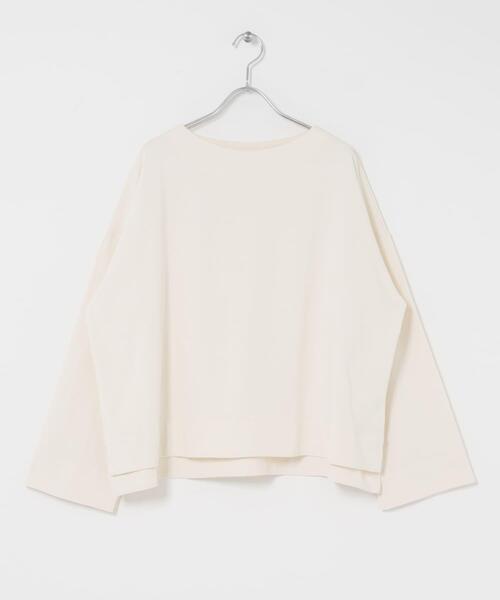 かぐれ（カグレ）の「コットンボートネックカットソー（Tシャツ/カットソー・レディース・ブラック/アイボリー/ホワイト系その他・FREE）」の13枚目の写真