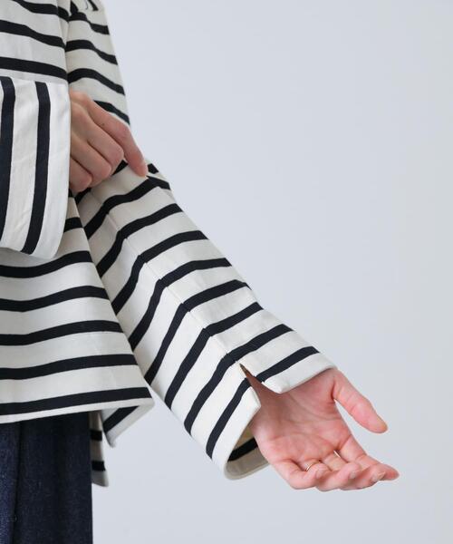 かぐれ（カグレ）の「コットンボートネックカットソー（Tシャツ/カットソー・レディース・ブラック/アイボリー/ホワイト系その他・FREE）」の4枚目の写真