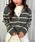 mebole�i���{���j�́uStripe Knit Zip Hoodie�iT�V���c/�J�b�g�\�[�j�v�b�O���[