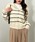 mebole�i���{���j�́uStripe Knit Zip Hoodie�iT�V���c/�J�b�g�\�[�j�v�b�z���C�g
