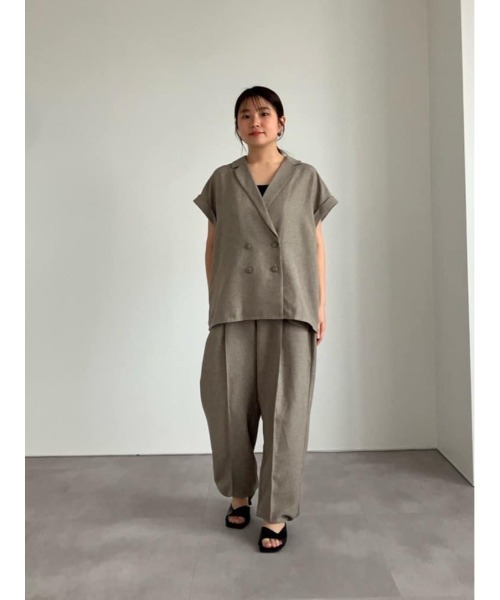 UR'S(ユアーズ)の「シャーベットリネンライクパラシュートパンツ(その他パンツ・レディース・サンドベージュ/ブルー系その他/アイボリー/ブラック・L/M/S)」の11枚目の写真