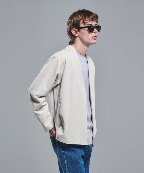 green label relaxing(グリーンレーベルリラクシング)の「KIVANC イージーカーディガン(カーディガン/ボレロ・メンズ・ブラック/ライトグレー/ケリーグリーン・S/M/L/XL)」の2枚目の写真