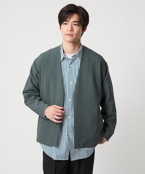 green label relaxing(グリーンレーベルリラクシング)の「KIVANC イージーカーディガン(カーディガン/ボレロ・メンズ・ブラック/ライトグレー/ケリーグリーン・S/M/L/XL)」の18枚目の写真