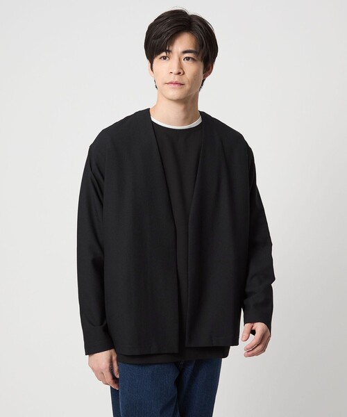 green label relaxing(グリーンレーベルリラクシング)の「KIVANC イージーカーディガン(カーディガン/ボレロ・メンズ・ブラック/ライトグレー/ケリーグリーン・S/M/L/XL)」の16枚目の写真