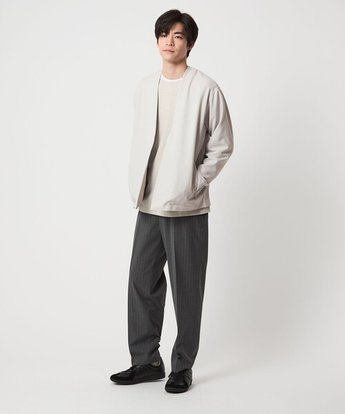 green label relaxing(グリーンレーベルリラクシング)の「KIVANC イージーカーディガン(カーディガン/ボレロ・メンズ・ブラック/ライトグレー/ケリーグリーン・S/M/L/XL)」の13枚目の写真