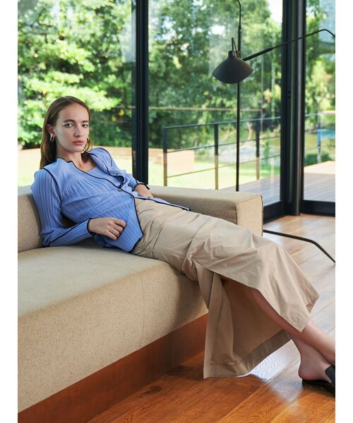 ELENDEEK（エレンディーク）の「アシメタックIラインスカート（スカート・レディース・ブラック/ベージュ・01/02）」の6枚目の写真