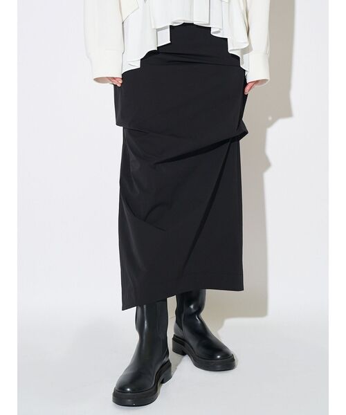 ELENDEEK（エレンディーク）の「アシメタックIラインスカート（スカート・レディース・ブラック/ベージュ・01/02）」の7枚目の写真