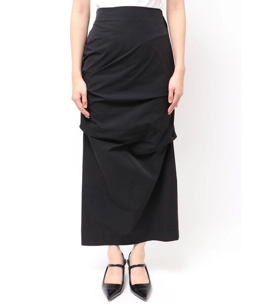 ELENDEEK（エレンディーク）の「アシメタックIラインスカート（スカート・レディース・ブラック/ベージュ・01/02）」の20枚目の写真