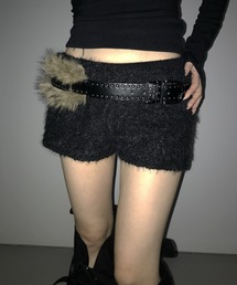 popcorn fur shorts