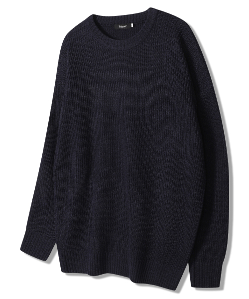 POLYGRAM(ポリグラム)の「デイリーハチオーバーサイズラウンドニット - 6COLOR(ニット/セーター・レディース・ベージュ/グレー/クリーム/ワイン/ネイビー/チャコール・FREE)」の7枚目の写真