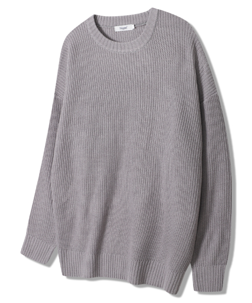 POLYGRAM(ポリグラム)の「デイリーハチオーバーサイズラウンドニット - 6COLOR(ニット/セーター・レディース・ベージュ/グレー/クリーム/ワイン/ネイビー/チャコール・FREE)」の11枚目の写真