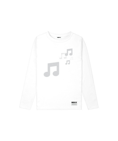 SEW-B(ソービー)の「セミクロップフォーミュージック長袖Tシャツ(Tシャツ/カットソー・レディース・その他・FREE)」の3枚目の写真
