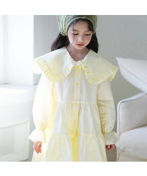 SWEET BITTER（スイートビター）の「[Kids] Ruffle Shirt Dress_Yellow（ワンピース）」