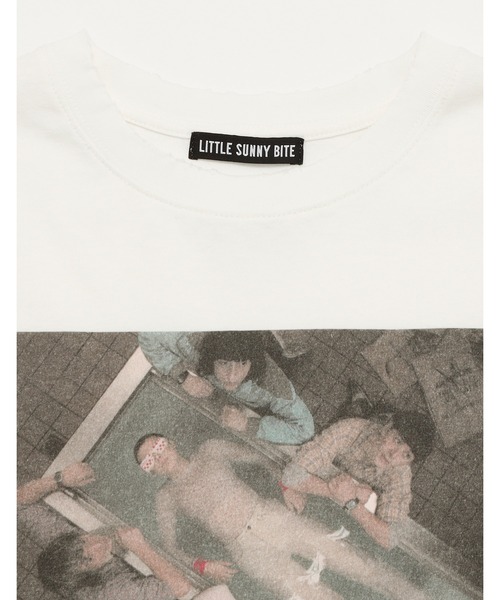 NO WAY(ノーウェイ)の「/Little sunny bite/stranger things x little sunny bite photo big tee(Tシャツ/カットソー・レディース・ブラック/ホワイト/ブルー・SMALL/MEDIUM)」の5枚目の写真