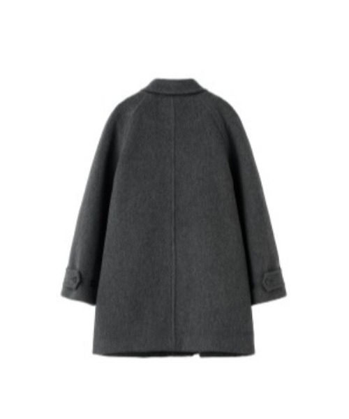 GENERAL IDEA（ジェネラルアイデア）の「【GENERAL IDEA】ウールバルマカンハーフコート / WOOL BALMACAN HALF-COAT（チェスターコート・レディース・ネイビー/オートミール/チャコール・L/M/S）」の10枚目の写真