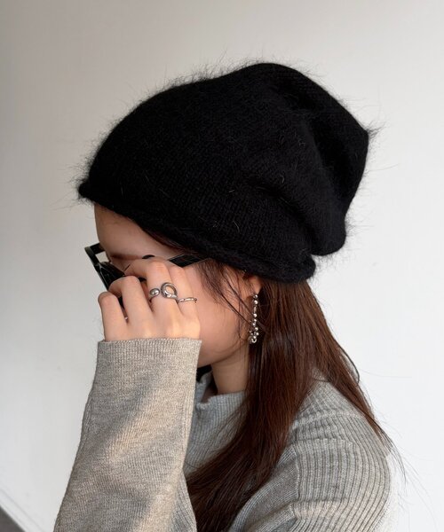 セール】アンゴラニット帽（キャップ）｜Chez toi（シェトワ）の