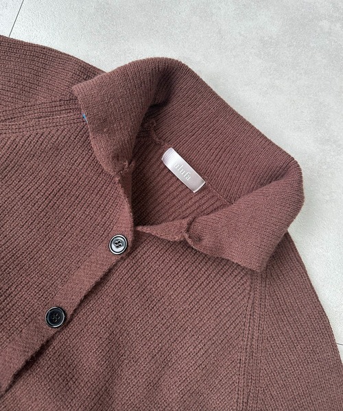 VIBGYOR（ヴィブジョー）の「配色スタンドネックリブボタンカーディガン(CZ)（カーディガン/ボレロ・レディース・ブラウン/チャコール・F）」の22枚目の写真