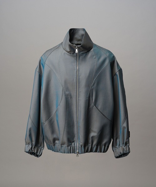 MAISON SPECIAL（メゾンスペシャル）の「《UNISEX》4 Colors Chambray Washable Wool Prime-Over Switching Stand Collar Blouson/4色シャンブレーウォッシャブルウールプライムオーバースイッチングスタンドカラーブルゾン【MAISON SPECIAL/メゾンスペシャル】■セットアップ対応■（ブルゾン・メンズ・ダークブルー/ブラック/グレー/チャコールグレー/ホワイト・0/1/2）」の18枚目の写真