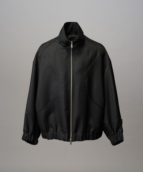 MAISON SPECIAL（メゾンスペシャル）の「《UNISEX》4 Colors Chambray Washable Wool Prime-Over Switching Stand Collar Blouson/4色シャンブレーウォッシャブルウールプライムオーバースイッチングスタンドカラーブルゾン【MAISON SPECIAL/メゾンスペシャル】■セットアップ対応■（ブルゾン・メンズ・ダークブルー/ブラック/グレー/チャコールグレー/ホワイト・0/1/2）」の17枚目の写真