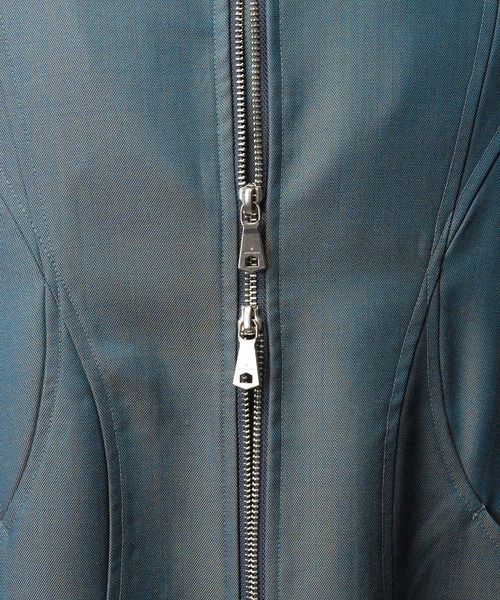 MAISON SPECIAL（メゾンスペシャル）の「《UNISEX》4 Colors Chambray Washable Wool Prime-Over Switching Stand Collar Blouson/4色シャンブレーウォッシャブルウールプライムオーバースイッチングスタンドカラーブルゾン【MAISON SPECIAL/メゾンスペシャル】■セットアップ対応■（ブルゾン・メンズ・ダークブルー/ブラック/グレー/チャコールグレー/ホワイト・0/1/2）」の22枚目の写真