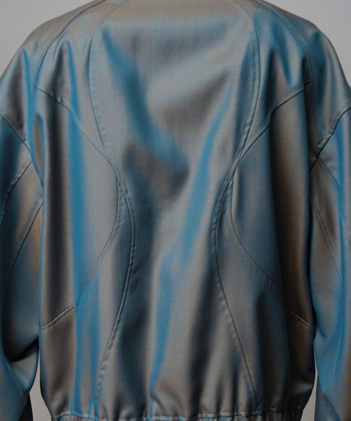 MAISON SPECIAL(メゾンスペシャル)の「《UNISEX》4 Colors Chambray Washable Wool Prime-Over Switching Stand Collar Blouson/4色シャンブレーウォッシャブルウールプライムオーバースイッチングスタンドカラーブルゾン【MAISON SPECIAL/メゾンスペシャル】■セットアップ対応■(ブルゾン・メンズ・ダークブルー/ブラック/グレー/チャコールグレー/ホワイト/ダークネイビー・0/1/2)」の22枚目の写真