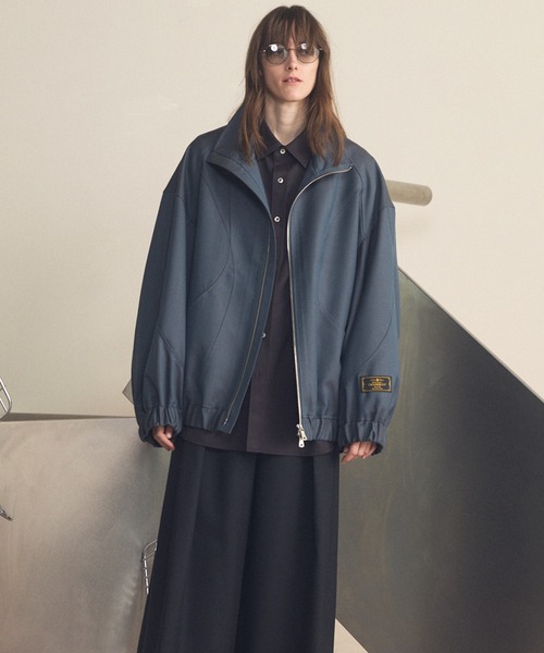 UNISEX》4 Colors Chambray Washable Wool Prime-Over Switching Stand