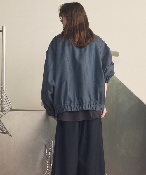 UNISEX》4 Colors Chambray Washable Wool Prime-Over Switching Stand