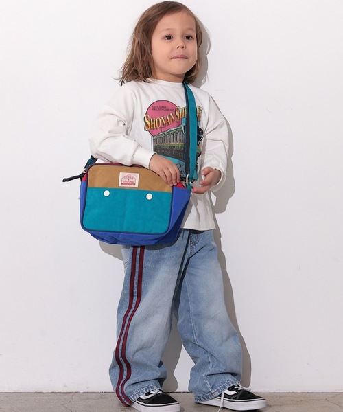 Ocean&Ground（オーシャン&グラウンド）の「ショルダーBAG MULTI/通園バッグ（ショルダーバッグ・キッズ・ライトピンク/ライトブルー/エメラルド/ライトグレー/パープル/ベージュ/ブルー・FREE）」の12枚目の写真
