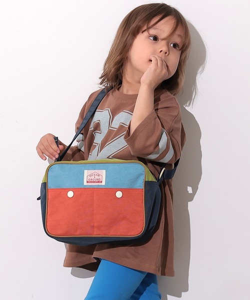 Ocean&Ground（オーシャン&グラウンド）の「ショルダーBAG MULTI/通園バッグ（ショルダーバッグ・キッズ・ライトピンク/ライトブルー/エメラルド/ライトグレー/パープル/ベージュ/ブルー・FREE）」の9枚目の写真