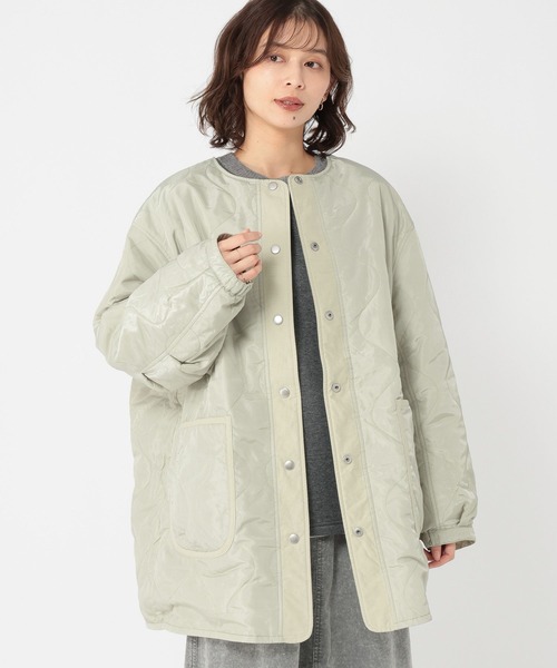 セール】リバーシブルノーカラーコート[プチサイズあり]（ノーカラー